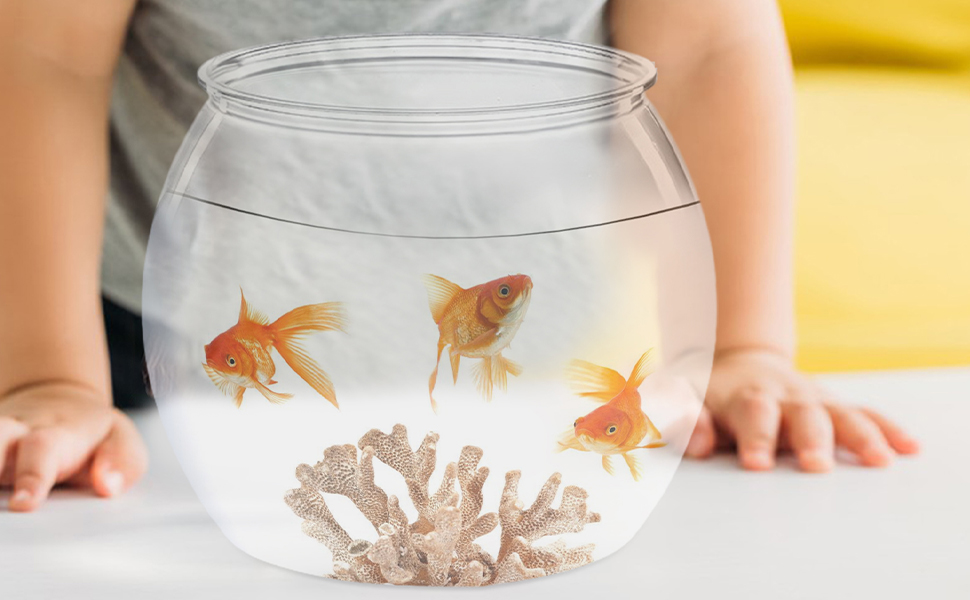 Amazon | 卓上円形金魚鉢, 卓上水槽, 水耕栽培の円形水槽, 卓上丸型